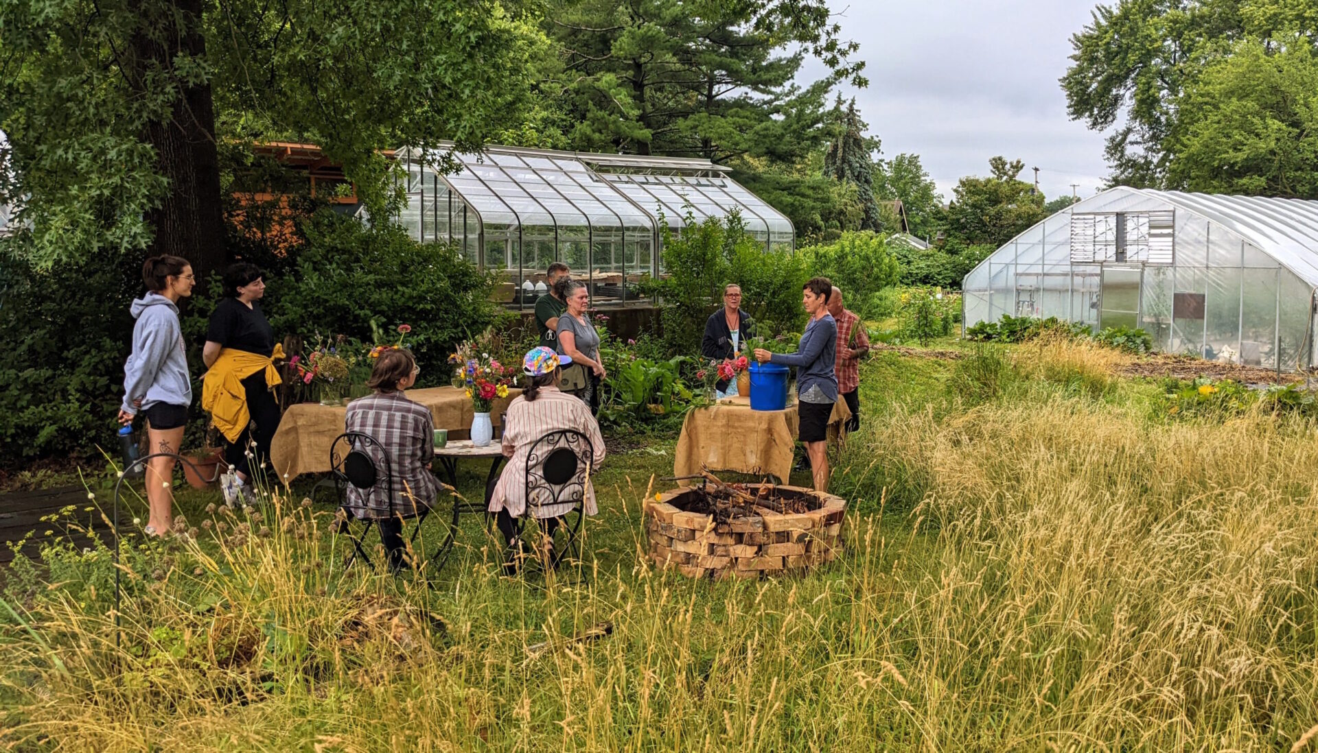 Flower workshop event at Bay Branch Farm