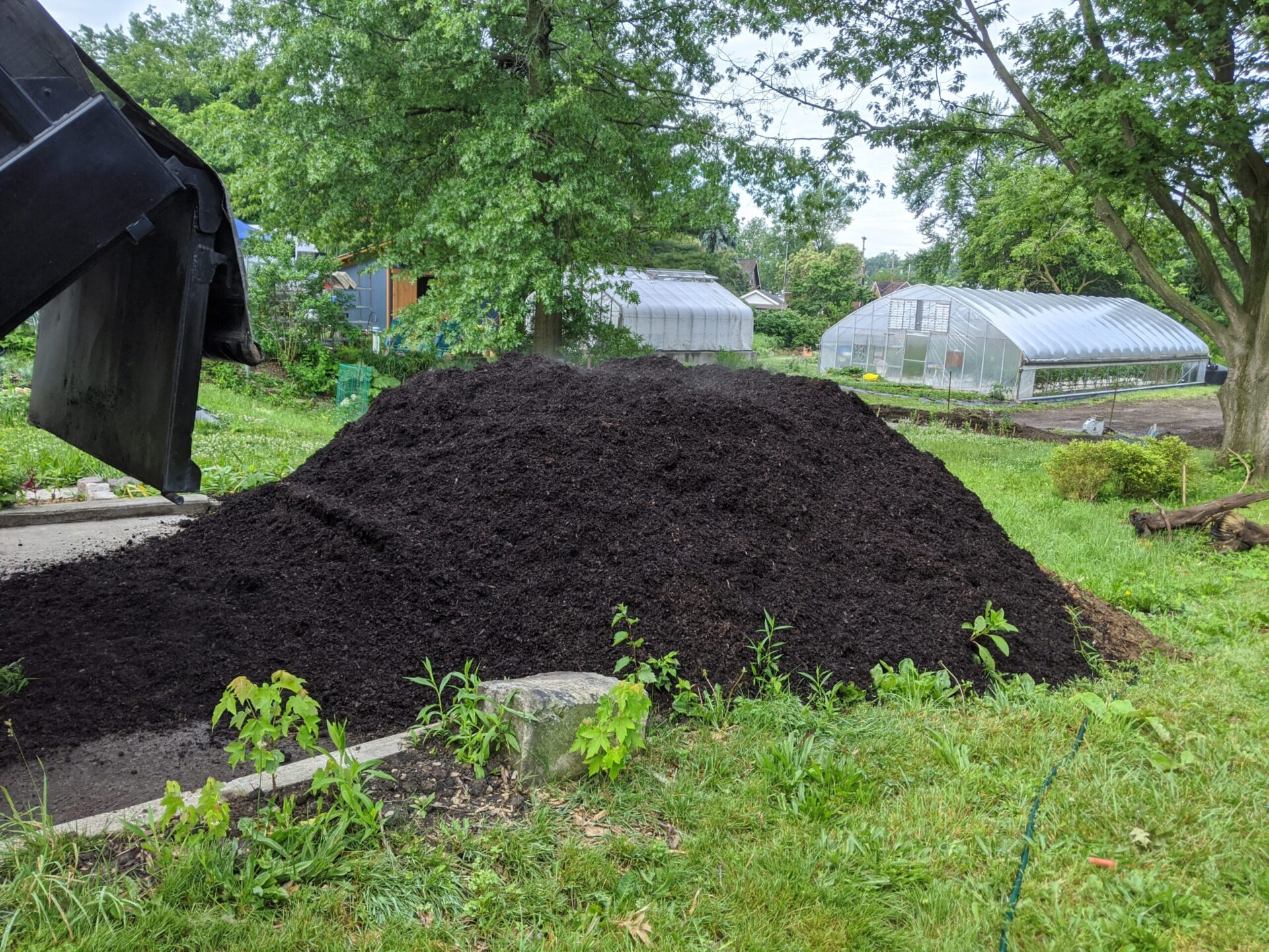 Compost and soil work on the farm